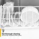Lave-vaisselle robuste avec cycle de lavage en une heure Whirlpool® WDF331PAHB
