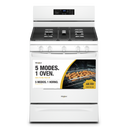 Cuisinière au gaz 5 en 1 avec four à friture à l’air - 5 pi cu Whirlpool® WFG550S0LW