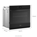 Whirlpool® Four mural simple avec friture à air si connecté - 5 pi cu WOES5030LB