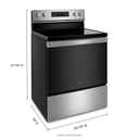 Cuisinière électrique 5 en 1 avec four à friture à l’air - 5.3 pi cu Whirlpool® YWFE550S0LZ