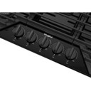 Whirlpool® Table de cuisson au gaz avec grilles en fonte à charnière EZ-2-Lift™, 36 po WCGK5036PB