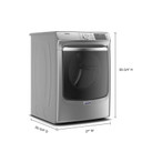Maytag® Sécheuse au gaz intelligente avec fonction Extra Power - 7.3 pi cu MGD8630HC