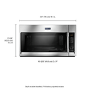 Four à micro-ondes à hotte intégrée avec convection - 1.9 pi cu Maytag® YMMV6190FZ