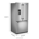 Maytag® Réfrigérateur à portes françaises avec distributeur d’eau extérieur - 30 po - 20 pi cu MFW2055FRZ