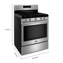 Cuisinière au gaz avec friture à air et panier - 30 po - 5.3 pi cu Maytag® MGR7700LZ