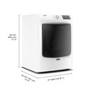 Maytag® Sécheuse électrique avec fonction Extra Power et cycle de séchage rapide - 7.3 pi cu YMED5630HW