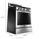 Maytag® Cuisinière au gaz avec convection véritable et préchauffage rapide - 30 po - 5.8 pi cu MGR8800FZ