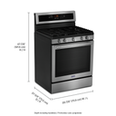 Cuisinière au gaz avec convection véritable et préchauffage rapide - 30 po - 5.8 pi cu Maytag® MGR8800FZ