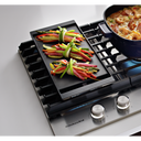 Table de cuisson au gaz avec 5 brûleurs et à plaque chauffante - 30 po KitchenAid® KCGS950ESS