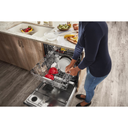 Kitchenaid® Lave-vaisselle avec troisième panier FreeFlexTM et éclairage à DEL - 44 dBA KDTM704KPS