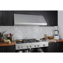 Kitchenaid® Hotte de cuisinière murale de style commercial à classe de moteur de 585 ou 1170 pi cu/min - 48 po KVWC908KSS