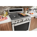 Cuisinière au gaz à convection avec 5 brûleurs - 30 po KitchenAid® KFGG500ESS