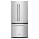 Réfrigérateur à portes françaises à profondeur standard avec distributeur intérieur - 22 pi cu - 33 po KitchenAid® KRFF302ESS