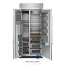 Kitchenaid® Réfrigérateur encastré côte à côte avec distributeur - 36 po - 20.8 pi cu KBSD706MPS