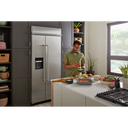 Réfrigérateur encastré côte à côte avec distributeur - 36 po - 20.8 pi cu KitchenAid® KBSD706MPS