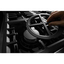Cuisinière commerciale intelligente bicombustible KitchenAid®, 6 brûleurs, 36 po KFDC506JIB