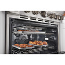 Cuisinière commerciale intelligente bicombustible KitchenAid®, 6 brûleurs, 36 po KFDC506JIB