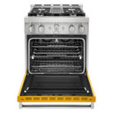 Cuisinière commerciale intelligente au gaz KitchenAid®, 4 brûleurs, 30 po KFGC500JYP