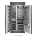 Kitchenaid® Réfrigérateur encastré côte à côte prêt pour panneau de recouvrement - 42 po - 25.5 pi cu KBSN702MPA