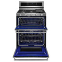 Kitchenaid® Cuisinière bi-combustible à four double à convection avec 5 brûleurs - 30 po KFDD500ESS