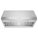 Kitchenaid® Hotte de cuisinière murale de style commercial à classe de moteur de 585 ou 1170 pi cu/min - 36 po KVWC906KSS