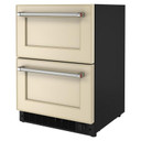 Kitchenaid® Réfrigérateur/congélateur sous le comptoir à double tiroir prêt pour le panneau de recouvrement - 24 po KUDF204KPA
