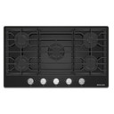 Kitchenaid® Table de cuisson au gaz sur vitrocéramique - 36 po KCGG536PBL