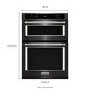 Four encastré combiné avec convection véritable evenheattm (four inférieur) - 30 po KitchenAid® KOCE500EBS