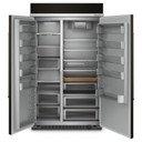 Kitchenaid® Réfrigérateur encastré côte à côte noir à fini PrintShield™ - 48 po - 30 pi cu KBSN708MBS