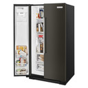 Kitchenaid® Réfrigérateur côte à côte à profondeur de comptoir avec distributeur extérieur d’eau et de glaçons - 19.9 pi cu - 36 po KRSC700HBS