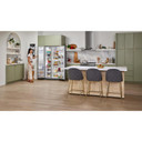 Kitchenaid® Réfrigérateur côte à côte à profondeur de comptoir avec distributeur extérieur d’eau et de glaçons - 19.9 pi cu - 36 po KRSC700HBS