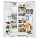 Réfrigérateur côte à côte avec distributeur d’eau et de glaçons  externe  à deux palettes, 33 po Amana® ASI2175GRW