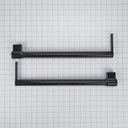 Trousse de poignées pour réfrigérateur à congélateur supérieur noir W10721893