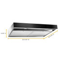 Whirlpool® Hotte de cuisinière avec fonction d’amplification - 30 po WVU57UC0FS