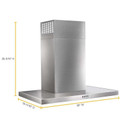 Whirlpool® Hotte de cuisine murale plate en acier inoxydable - 30 po WVW57UC0FS