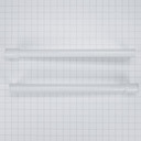 Trousse de poignées pour réfrigérateur à congélateur supérieur blanc W10721892