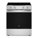 Whirlpool® Cuisinière électrique inteligente à commandes frontales de 30 pouces avec technologie de cuisson à air, revêtement WipeClean™, vapeur/auto-nettoyage, préchauffage à grande vitesse et capacité de 5.3 pi cu YWSES7530RZ