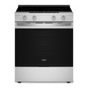 Whirlpool® Cuisinière électrique inteligente à commandes frontales de 30 pouces avec technologie de cuisson à air, revêtement WipeClean™, vapeur/auto-nettoyage, préchauffage à grande vitesse et capacité de 5.3 pi cu YWSES7530RZ