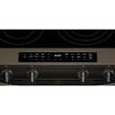 Whirlpool® Cuisinière électrique inteligente à commandes frontales de 30 pouces avec technologie de cuisson à air, revêtement WipeClean™, vapeur/auto-nettoyage, préchauffage à grande vitesse et capacité de 5.3 pi cu YWSES7530RV