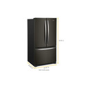 Whirlpool® Réfrigérateur à portes françaises, profondeur de comptoir et congélateur inférieur - 36po - 20picu WRFC2036RV Whirlpool® Réfrigérateur à portes françaises, profondeur de comptoir et congélateur inférieur - 36po - 20picu WRFC2036RV