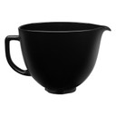 Kitchenaid® Bol en céramique de 5 pintes Noir sur Noir smooth KSM2CB5BB