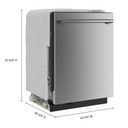 Maytag® Lave-vaisselle à commandes dissimulées avec cycle PowerBlast® et séchage intensif PowerDry de 24 po MDTS7024SZ