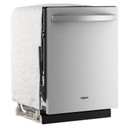 Lave-vaisselle Whirlpool® de 24 pouces avec fonction de lavage à couverture totale et séchage automatique à l'air libre, en acier inoxydable résistant aux traces de doigts WDTS8024SZ