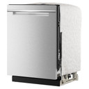 Lave-vaisselle Whirlpool® de 24 pouces avec fonction de lavage à couverture totale et séchage automatique à l'air libre, en acier inoxydable résistant aux traces de doigts WDPS8024SZ