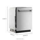 Kitchenaid® Lave-vaisselle à troisième panier avec Max Jets™ à 360° et système de séchage ProDry™ - 44 dBA KDTS424SPS