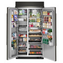 Kitchenaid® Réfrigérateur côte à côte encastré avec intérieur platine - 42 po - 25.5 pi cu KBSN742SBE