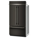 Kitchenaid® Réfrigérateur à portes françaises et congélateur inférieur avec intérieur platine - 42 po - 24.2 pi cu KBFN542SBE