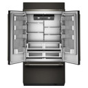 Kitchenaid® Réfrigérateur à portes françaises et congélateur inférieur avec intérieur platine - 42 po - 24.2 pi cu KBFN542SBE