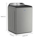 Maytag® Laveuse à chargement vertical Animal Pet Pro avec agitateur, option Extra Power et cycle d’assainissement avec Oxi - 6 pi cu MTW7205RR