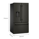 Kitchenaid® Réfrigérateur à portes françaises avec distributeur d’eau et de glaçons extérieur - 30 pi cu KRFF436SBE